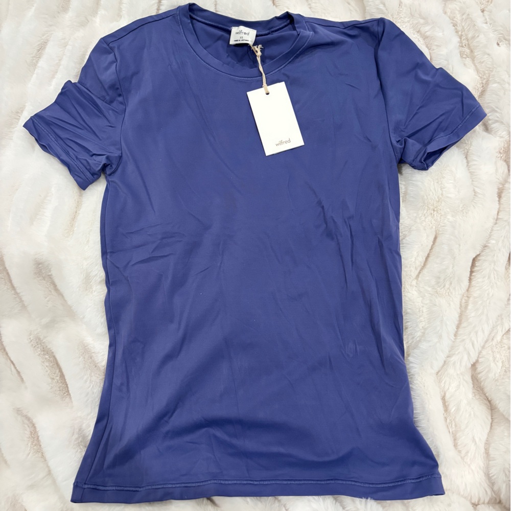 Wilfred Deep Blue Short Sleeve Top